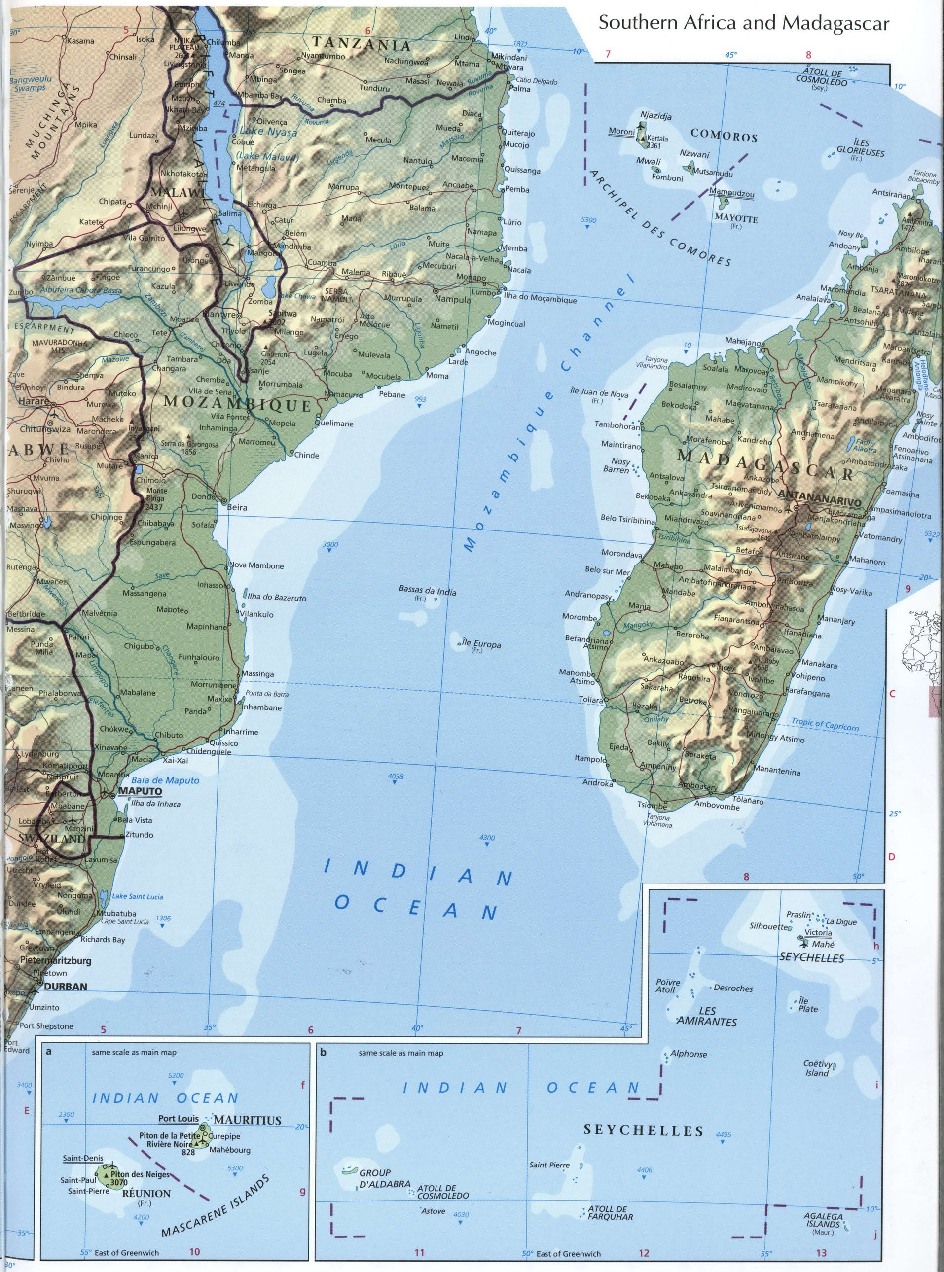 Мадагаскар карта