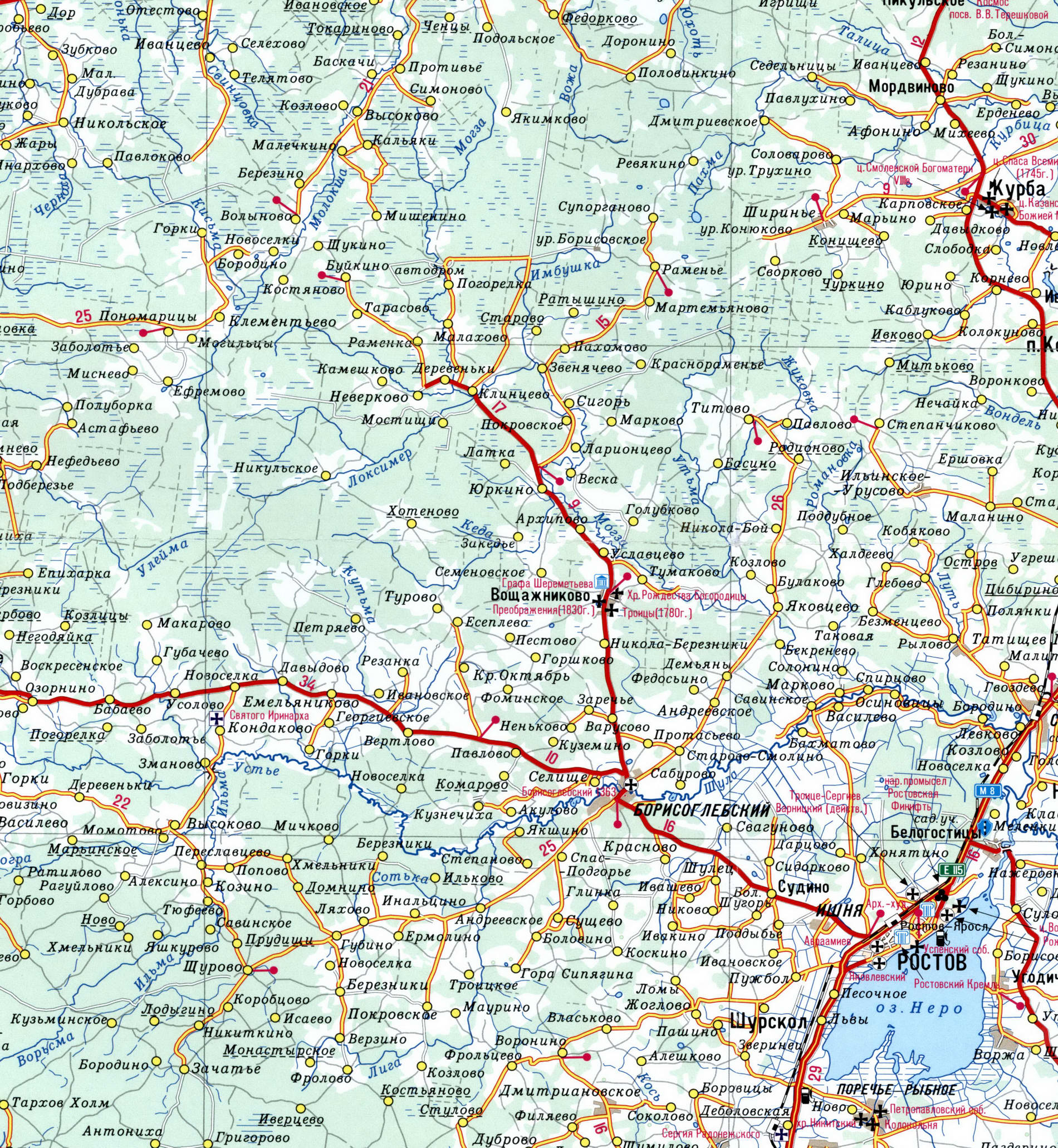 Карта борисоглебска воронежской